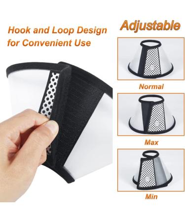 Adjustable Vivifying Cat Cone - Lightweight Recovery Pet Collar for Cats, Kittens, Small Dogs, and Rabbits - 3 Sizes Available (M: Neck 7.2-9.0 in) - Buy Online on GoSupps.com
