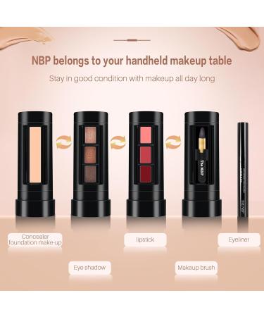 Buy Portable Professional Makeup Kit - Mini Eyeshadow Palette Lip Gloss & Lipstick - 7 Colors for Stunning Looks | International Shipping - Buy Online on GoSupps.com