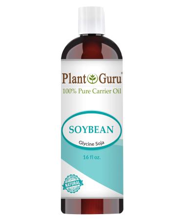 Soybean Oil 16 oz Carrier 100% Pure Natural For Skin  Body  Face  and Hair Growth. Great For Creams  Lotions  and Lip balm. - Buy Online on GoSupps.com