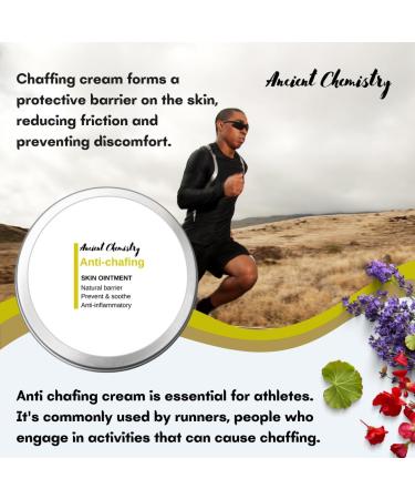 60 ML Anti-Chafing Cream made of Natural products I Prevent Chafing & Irritation Chafing balm with added essential oils | Great for dry sensitive skin and/or sensitive areas | thigh chafing - Buy Online on GoSupps.com