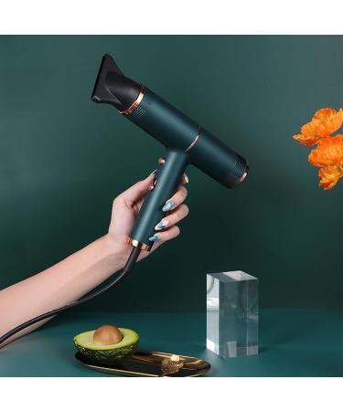 TIYETA 1800W Ionic Travel Hair Dryer Professional Hair Blow Dryer Fast Drying Blow Dryer Constant Temperature Hair with 2 Concentrator for Home Salon Travel Woman Kids Green - Buy Online on GoSupps.com