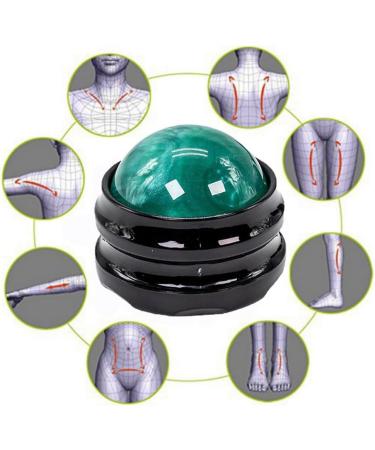 Ydseozoa Manual Massage Roller Ball - Tension Relief for Muscles Shoulders Back & More | Green | Relaxation & Therapy - Buy Online on GoSupps.com