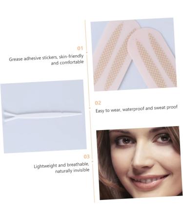 Beavorty 2pcs Patch Natural Large Eyes Double Mesh Sticker Decals Lace Seamless Female Styles Eyelid 6x6cm As Shown - Buy Online on GoSupps.com