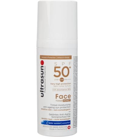 ultrasun 50+SPF Tinted Face Honey 50 ml single - Buy Online on GoSupps.com