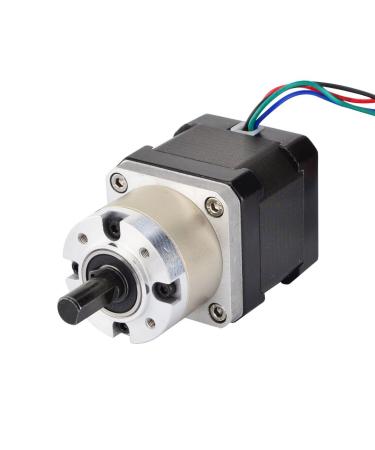 STEPPERONLINE 5:1 Planetary Gearbox Nema 17 Stepper Motor 1.68A for DIY CNC Robot 3D Printer