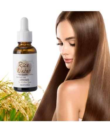 LICHENGTAI Fermented Rice Water Serum 30ml Hair Care Essence Hair Growth Rice Water Thinning Hair Hair Care Oil for Men and Women - Buy Online on GoSupps.com