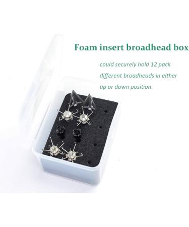 Ontsho 12PK Small Game Broadheads 125 Grain Hammer Blunt Points - Small Game Arrow Tips with Broadhead Case - Buy Online on GoSupps.com
