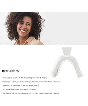 Teeth Whitening Trays Kit - 2 Pcs Thermoplastic Moldable Retainers for Bruxism Athletes - Buy Online on GoSupps.com