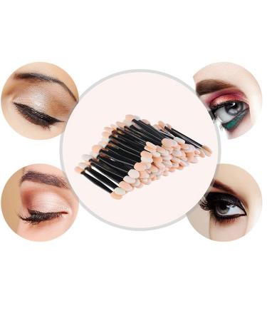 JZK 200 Disposable Sponge Eyeshadow Brushes - Double Ended Applicators for Women & Girls | Ideal for Makeup & Travel - Buy Online on GoSupps.com