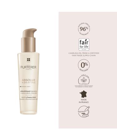 Ren Furterer - ABSOLUE KERATINE - Repairing Beauty Cream - Leave-In Treatment With Plant-Based Keratin - 100ml - Buy Online on GoSupps.com