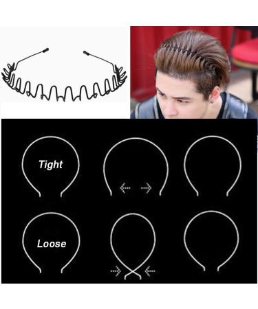 WantGor Metal Headbands 2 Pack - Unisex Black Hairband for Home and Outdoor Activities - Buy Online on GoSupps.com
