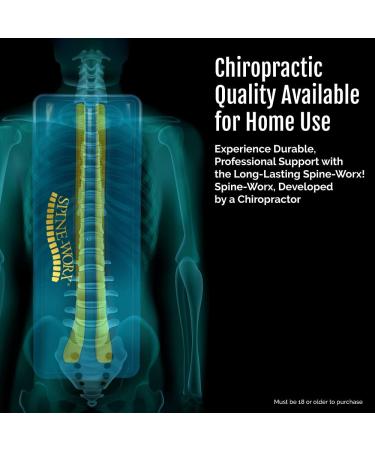 Spine-Worx Back Realignment Device for Thoracic and Lumbar Relief | Chiropractic Back Stretcher and Spinal Alignment Support - Buy Online on GoSupps.com