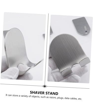 Cabilock Stainless Steel 3-Stage Shaver Holder & Hooks - Durable Razor Rack & Plug-Robe Tool for Men - No Damage Wall Stickers - Buy Online on GoSupps.com
