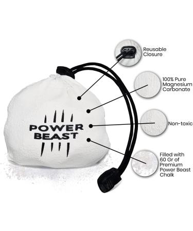 Power Beast Liquid Chalk Combo - 200ml + 50ml, with Chalk Ball - 2.2 oz | Professional Hand Grip for Gym, Weightlifting, Rock Climbing, Crossfit | Liquid Sports Chalk for Gymnastics, Powerlifting, Pole Dance - Buy Online on GoSupps.com