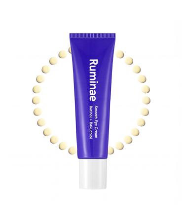 Retinol 0.1% Eye Cream with Bakuchiol 0.5% | Sensitive Skin Retinol for Wrinkles Fine Lines & Dark Circles | Suitable for Face & Under-Eye Area | Korean Skincare | 30 ml (1.01 fl oz)