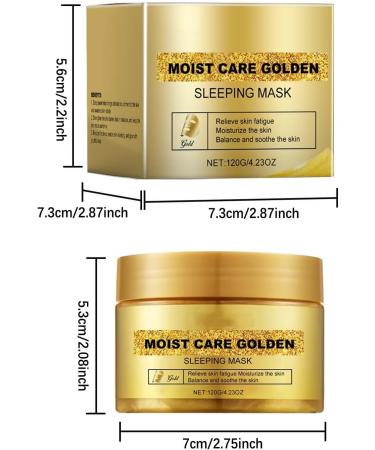 Masque de Nuit Hydratant Apaisant l'Or Soin Quotidien pour une Peau Repulp e et clatante | Pot Or 120 g - Buy Online on GoSupps.com