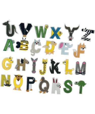 Operitacx Letters Patches 52 Pcs Embroidery Patches Embroidery Letter Patches Cloth Decals Cloth Stickers Cartoon Accessories - Buy Online on GoSupps.com