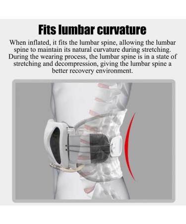 Rkxkj Waist Air Traction Belt - Lumbar Support with Longitudinal Pressure Technology for Optimal Spine Alignment - Buy Online on GoSupps.com