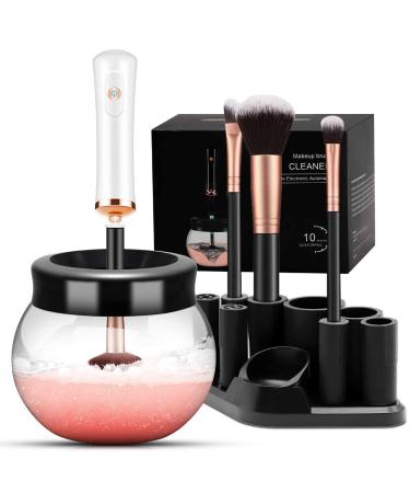 DOTSOG Makeup Brush Cleaner Dryer Machine | Automatic Brush Spinner with 8 Collars | Wash and Dry Brushes in Seconds | Includes 50ml Cleanser (White) - Buy Online on GoSupps.com