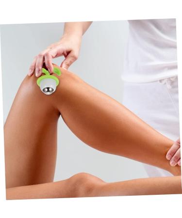 Collbath 2 STK Rollerball Massage Device Manual Muscle Roller for Body Relief | Handheld Massage Tool in Rost-Free Steel (6.5x5cm Green) - Buy Online on GoSupps.com