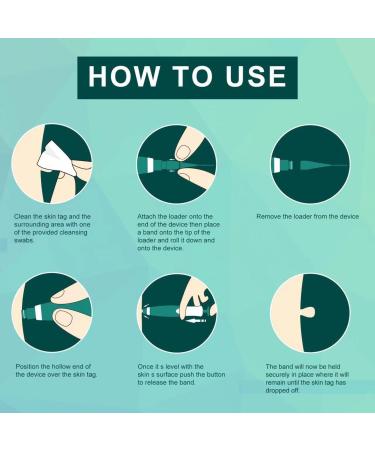 Skin Tag Remover Auto Skin Tag Removal Kit for Skin Tags (1mm - 9mm) Easy to Use Safe and Painless Remove Skin Tag with 10 Repair Patches and 40Pcs Skin Tag Removal Bands - Buy Online on GoSupps.com