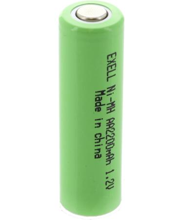 Buy Exell AA 1.2V Rechargeable NiMH Flat Top Batteries 2200mAh - Eco-Friendly Pack of 10 for International Shipping - Buy Online on GoSupps.com