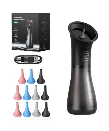 GOAKICHGO Ear Wax Removal - Electric Ear Wax Removal Kit - Ear Cleaner for Safe and efficient Removal of Earwax buildup Ear Irrigation Kit Includes 12 Tips IPX7 Cleaning for Adults & Kids