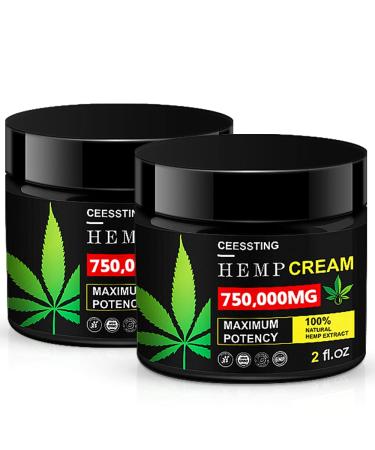 ENVISHA 2 Pack Hemp Cream by Ceessting - Hydrating & Moisturizing for Men and Women - 4 oz - Buy Online on GoSupps.com