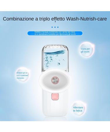  Ungtyb Eye Mist Sprayer Handheld Eye Washer Refreshing Hydrating Mist Relieves Eyes Fatigue Gentle Deep Cleaning Ideal for Digital Device Users 1.69 x 1.93 x 5.43 in - Buy Online on GoSupps.com