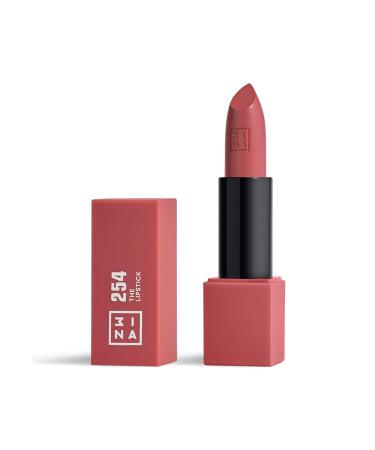 3INA MAKEUP - Vegan - Cruelty Free - The Lipstick 254 - Dark Pink Nude Lipstick - 5h Lasting Lipstick - Highly Pigmented - Matte - Vanilla Scented - Lipstick with Magnetic Cap