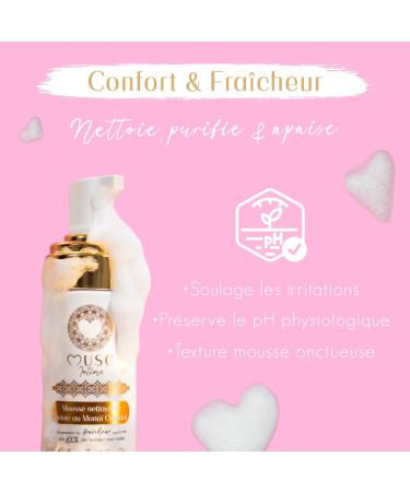 musc intime MUSC INTIME The Official Brand - Intimate Foam - Oriental Monoi - The Radiant One - Gently Cleanses - Gynecologically Tested - 94% Natural Ingredients - 150ml - Buy Online on GoSupps.com