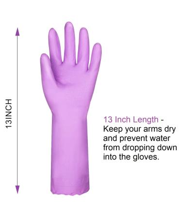 Buy Eygood Rinse Gloves - Latex-Free Waterproof Reusable Cleaning Gloves with Cotton Lining (2 Pairs) for Kitchen & Household Use - Buy Online on GoSupps.com