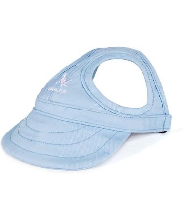 Buy BT BEAR Hundege Baseball Cap for Small & Medium Dogs - Adjustable Summer Hat with Ear Holes | Light Blue - Buy Online on GoSupps.com