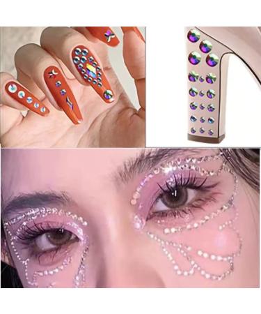 9 Sheets Eye Body Face Gems - Self-Adhesive Rhinestone Stickers for Festival Makeup & Nail Art - Buy Online on GoSupps.com