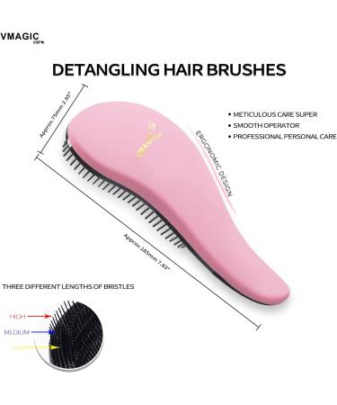 Detangling Brush - Best for Tangled Hair - Wet & Dry Hair Use - Pink - Buy Online on GoSupps.com