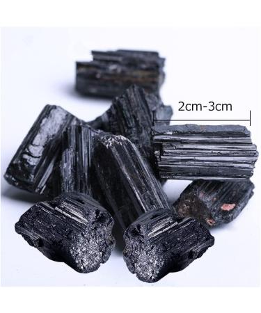 20pcs Raw Black Tourmaline Obsidian Stones for Protection and Spiritual Meditation - Soulnioi Crystals - Buy Online on GoSupps.com