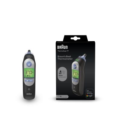 Braun ThermoScan 7 Ear thermometer | Age Precision Technology | Digital Display | Baby and Infant Friendly | No.1 Brand Among Doctors1 ThermoScan 7 Black
