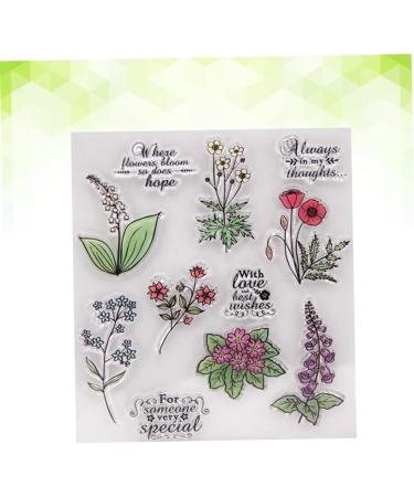 Lurrose 3pcs Postage Stamps Clear Wax Seal Clear Stamp Block Scrapbooking Stamps Account Finished Chapter - Buy Online on GoSupps.com