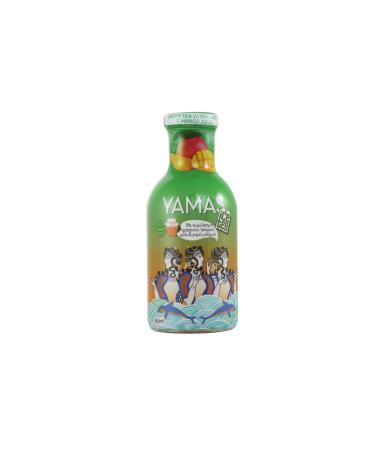 Yamas Mango & Honey Iced Green Tea - Naturally Refreshing 360ml - Low-Calorie Sugar-Free Gluten-Free Vegetarian-Friendly - Authentic Flavor in High-Quality Glass Bottle