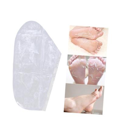 Housoutil 1 Pair Moisturizing Foot Mask Foot Remover Foot Peeling Mask Foot Peel Booties Foot Care Mask Treatment Mask for Feet Foot Moisturizing Socks White Cosmetic Exfoliating