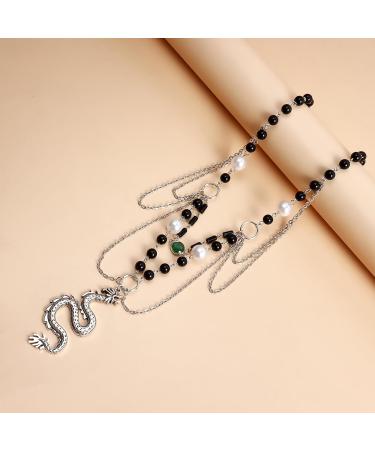 Oralgo's Retro Dragon Necklace - Stylish Alloy Dragon Pendant for Fashionable Look - Buy Online on GoSupps.com