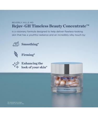 Rejuv-GH Timeless Beauty Concentrate - Anti-Aging Collagen Support Wrinkle Reduction & Skin Firming with Hyaluronic Acid Polypeptides & Holy Basil (30 Capsules - Buy Online on GoSupps.com
