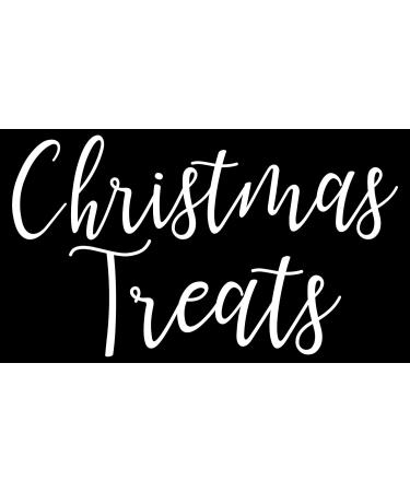 Christmas Treats - Vinyl Sticker Decal Label Transfer for Jar Container. Party Sweets Chocolates Gift Bag Box (Small - 3cm Tall Capital Letter Height Rose Pink) Small - 3cm tall Capital Letter Height Rose Pink - Buy Online on GoSupps.com