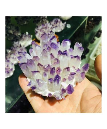 Natural Crystal Rough Natural Crystal Cluster Amethyst Ore Purple Quartz Stone Raw Crystal Home Decor Crafts (Size : 300-400g)