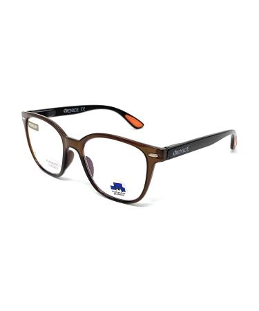 New Model Reading glasses with blue light filters for nearby gaming computer cell phone against fatigue ferway professional unisex venice brown +1.00 +1.00 brown