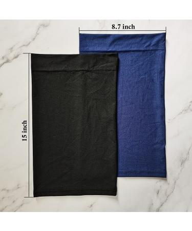 3 Pack Dreadlocks Tube Socks for Locs Braids Twists - Navy Blue, Black, Wine Red - Buy Online on GoSupps.com