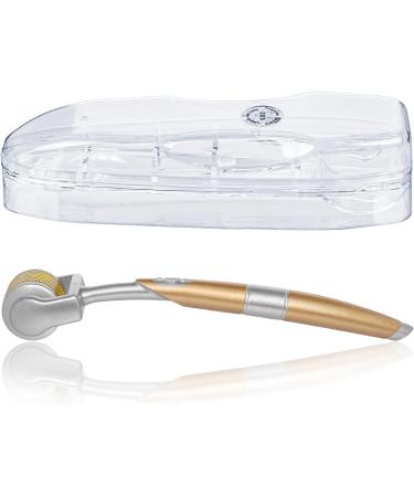 LOPHE Derma Roller 0.5mm Microneedle Derma Roller for Men and Women Professional Microneedling Derma Needling Micro Needle Roller Facial Wrinkles Hair Loss Stretch Marks Hair Regrowth Gold with storage box - Buy Online on GoSupps.com