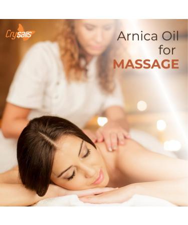 Crysalis Arnica Oil Cosmetic Grade (250 ml / 8.45 fl oz) - for DIY Skin and Hair Care Ideal for Massage Oils Serums Balms and Beauty Formulations - Buy Online on GoSupps.com