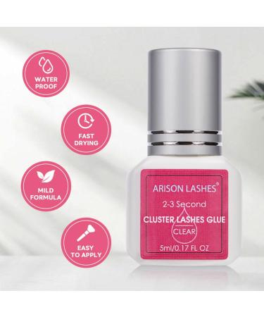 Lash Extension Glue - Sensitive Adhesive for Eyelash Extensions | Clear 5ml | DIY Self Application | Ideal for Beginners - Buy Online on GoSupps.com