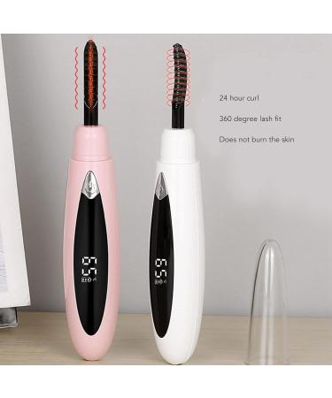 Heatedh Curler with 3 Gear Temperature Adjustment Built-in Battery LED Display Fits Lashes Use Mascara (White) - Buy Online on GoSupps.com